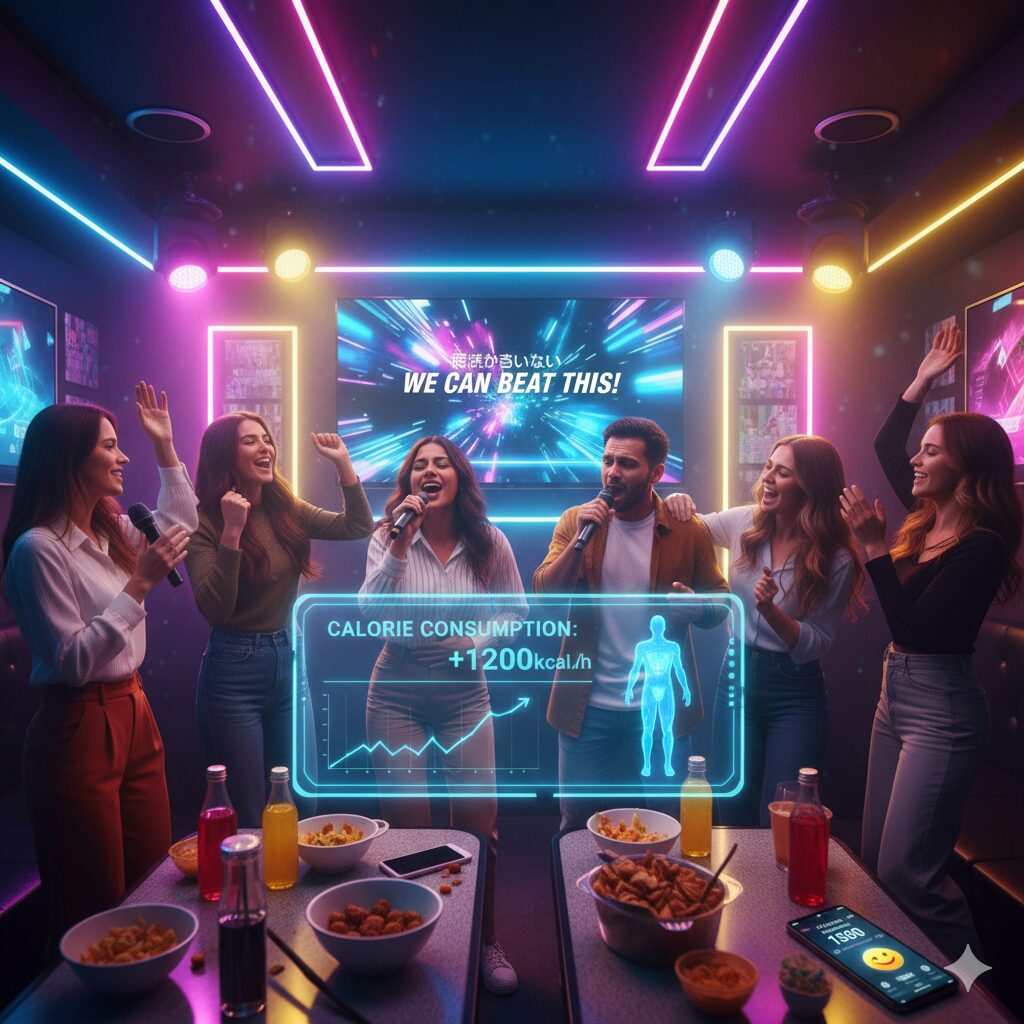 カラオケの有酸素運動イメージ