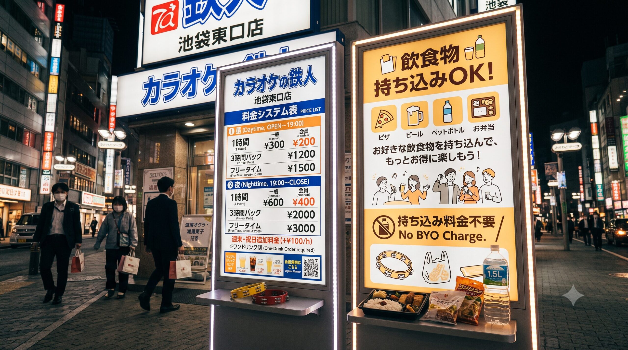 カラオケの鉄人の持ち込みルール