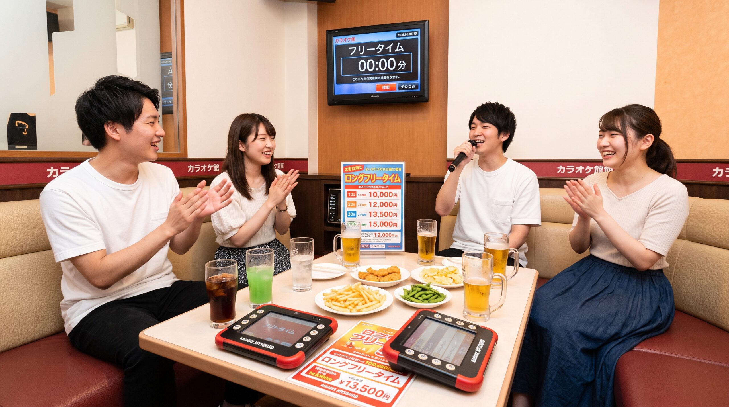 カラオケ館のフリータイム利用イメージ